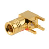 RF PCB Connector, SMB Plug right angle,  DIP (Thru Hole), Gold Plating的图片