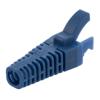 RJ45 Adjustable "Shark Fin" Style Boot for Long Body RJ45 Plugs, Cut-to-Fit, Fits Cables 5.5 to 7.0mm, Blue, 100 Pack的图片