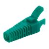 RJ45 Adjustable "Shark Fin" Style Boot for Long Body RJ45 Plugs, Cut-to-Fit, Fits Cables 5.5 to 7.0mm, Green, 100 Pack的图片