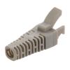 RJ45 Adjustable "Shark Fin" Style Boot for Long Body RJ45 Plugs, Cut-to-Fit, Fits Cables 5.5 to 7.0mm, Gray, 100 Pack的图片