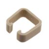 Changeable Color Ring Clip For Use With RJ45CB Style RJ45 Plug Clip Boots, Gray Color, PVC, 100 Pack的图片