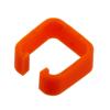 Changeable Color Ring Clip For Use With RJ45CB Style RJ45 Plug Clip Boots, Orange Color, PVC, 100 Pack的图片