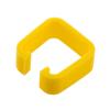 Changeable Color Ring Clip For Use With RJ45CB Style RJ45 Plug Clip Boots, Yellow Color, PVC, 100 Pack的图片