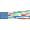 Cat 6以太网散装电缆，非屏蔽UTP, 4对24AWG绞合，UL的CMG阻燃要求，PVC外被，蓝色，1000英尺的图片