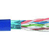 Cat 6以太网散装电缆，铝箔屏蔽 F/UTP, 4对26AWG绞合导体，UL的/CMCMG阻燃要求，PVC外被，蓝色，1000英尺的图片