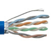 Category 6a 10gig Ethernet Bulk Cable, Shielded F/UTP, 28AWG Stranded 4-Pair Slim-Line, CMP Plenum and 105C Jacket, Blue, 500FT的图片
