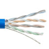 Category 6 Gigabit Ethernet Bulk Cable, Shielded F/UTP, 28AWG Stranded 4-Pair Slim-Line, CMP Plenum and 105C Jacket, Blue, 100FT的图片