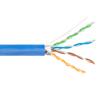 Category 6a 10gig Ethernet Bulk Cable, F/UTP Shielded, Riser CMR CMG Jacket, 26AWG Stranded Relaxed Patch Style, 300V, Blue, 1,000 Feet的图片