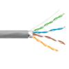 Category 6a 10gig Ethernet Bulk Cable, F/UTP Shielded, Riser CMR CMG Jacket, 26AWG Stranded Relaxed Patch Style, 300V, Gray, 1,000 Feet的图片