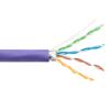 Category 6a 10gig Ethernet Bulk Cable, F/UTP Shielded, Riser CMR CMG Jacket, 26AWG Stranded Relaxed Patch Style, 300V, Violet, 1,000 Feet的图片