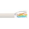 Category 6a 10gig Ethernet Bulk Cable, F/UTP Shielded, Riser CMR CMG Jacket, 26AWG Stranded Relaxed Patch Style, 300V, White, 1,000 Feet的图片