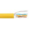 Category 6a 10gig Ethernet Bulk Cable, F/UTP Shielded, Riser CMR CMG Jacket, 26AWG Stranded Relaxed Patch Style, 300V, Yellow, 1,000 Feet的图片
