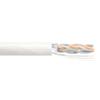 Category 6a 10gig Ethernet Bulk Cable, F/UTP Shielded, +105C Plenum CMP Jacket, 26AWG Stranded Relaxed Patch Style, 300V, White, 1,000Ft的图片