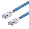 Category 5e Aerospace Ethernet Cable High-Temp Double Shielded FEP Blue RJ45, 15.0ft的图片