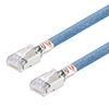Category 6a Aerospace Ethernet Cable High-Temp Double Shielded FEP Blue RJ45, 25.0ft的图片