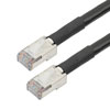 超5类以太网线缆组件，屏蔽F/UTP户外级工业CMX-CMR-2463 PVC护套，RJ45公头，24AWG实心，600V PoE，黑，75英尺（22.9米）的图片