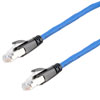 Category 6a 10gig Ethernet Patch Cable, F/UTP Shielded, RJ45, HiTemp 105C CMP Plenum Jacket, 26AWG Stranded Relaxed Style, 300V, Blue, 10F的图片