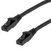 超六类以太网线，U/UTP 非屏蔽结构，28AWG 导体，工业户外纤细线缆，柔性铠装护套，黑色， 50英尺的图片