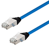 Category 6a Slim Ethernet Patch Cable, Shielded, Dual Rated CM-LSZH, Blue, 14.0Ft的图片