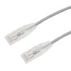 Category 6a 10gig Component Tested Slim Ethernet Patch Cable Assembly, 28AWG Stranded, RJ45 Male Plug, CM PVC Jacket, Gray, 3FT的图片