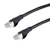 超6类屏蔽跳线，RJ45/RJ45，CMR阻燃，黑，12米的图片