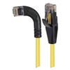 6类直角型RJ45以太网跳线，直通/直角左出线，黄，30英尺（9.1米）的图片