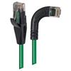 6类直角型RJ45以太网跳线，直通/直角右出线，绿，5英尺（1.5米）的图片