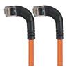 6类直角型RJ45以太网跳线，直角左出线/直角左出线，橙，3英尺（0.9米）的图片