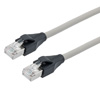 7类 10G级以太网线缆组件，S/FTP屏蔽双绞线对，RJ45公头/公头，26AWG多股导线，LSZH护套，灰色，7.5米的图片