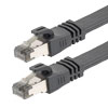 8类25~40G级扁平以太网线缆，STP（各对双绞线屏蔽），Flex Tab RJ45公头（插头），24AWG多股，CM阻燃级PVC，黑，1英尺（0.3米）的图片