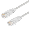 Category 5E Flat Patch Cable, RJ45 / RJ45, White, 15.0 ft的图片