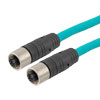 超5类M12 D编码SF/UTP工业级拖链线缆，M12母头/M12母头，3米的图片