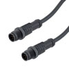 IP68 Waterproof M12 5 Position B-code, Sensor Signal Cable, Light Weight Plastic Nut, 22AWG, PVC, Male To Male, Black, 1M的图片