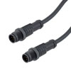 IP68 Waterproof M12 5 Position B-code, Sensor Signal Cable, Light Weight Plastic Nut, 22AWG, PVC, Male To Male, Black, 5M的图片