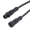 IP68 Waterproof M12 5 Position B-code, Sensor Signal Cable, Light Weight Plastic Nut, 22AWG, PVC, Male To Female, Black, 1M的图片