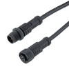 IP68 Waterproof M12 5 Position B-code, Sensor Signal Cable, Light Weight Plastic Nut, 22AWG, PVC, Male To Female, Black, 5M的图片