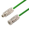 Profinet B/C类应用超5类以太网电缆，IP67等级D编码M12公头至母头， SF/UTP双屏蔽22AWG多股导体高柔性工业户外用，PLTC标准，TPE绿色 ，2米的图片
