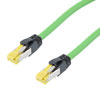 Profinet B/C 类 超五类 2 对线 RJ45 转 RJ45 线缆，双屏蔽 SF/UTP，22AWG 多股软线，拖链高柔型，工业户外专用，PUR 绿色护套， 2米的图片
