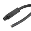 M12 4 Position IP68 S-Code Pigtail Cable Assembly, Unshielded 16AWG PVC Jacket, Male to Cut End, Black 1.0m的图片
