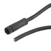 M12 4 Position IP68 S-Code Pigtail Cable Assembly, Unshielded 16AWG PVC Jacket, Female to Cut End, Black 1.0m的图片
