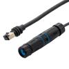 Starlink Gen 3 Ethernet Outdoor Replacement Kit, 2x Cables, RJ45 Male to Waterproof IP68 Female, Cat6 Shielded U/FTP 26AWG UV CMX PVC, 1M的图片