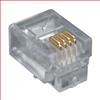 水晶头,RJ11 (6x4), 径向接入,袋装, 100只/袋的图片