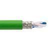 Single Pair Ethernet (SPE) Bulk Cable, 22 AWG Stranded, Double Shielded, SF/TP, PUR Green, 50 Meter的图片