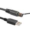 IP67级加固型USB2.0线缆，带防尘帽铝镉表面处理4针Mighty Mouse母头至RJ45公头，28/22AWG，低烟无卤，黑，1.0英尺（0.3米）的图片
