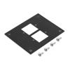 Universal Sub-Panel Accepts 2 ECF Type 2 Style Couplers, Black的图片