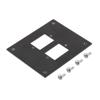 Universal Sub-Panel Accepts 2 ECF Type 3 Style Couplers, Black的图片