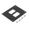 Universal Sub-Panel Accepts 2 ECF Type 4 Style Couplers, Black的图片