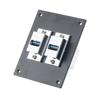 Universal Sub-Panel, with Two USB 3.0, A Type Female to B Type Female Couplers, Chrome Plated Shielded ABS Housing, Silver的图片