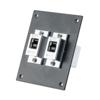 Universal Sub-Panel, with Two USB 3.0 High Retention, B Type Female to A Type Female Couplers, Chrome Plated Shielded ABS, Silver的图片