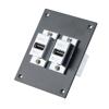 Universal Sub-Panel, with Two USB 3.0 High Retention, A Type Female to B Type Female Couplers, Chrome Plated Shielded ABS, Silver的图片